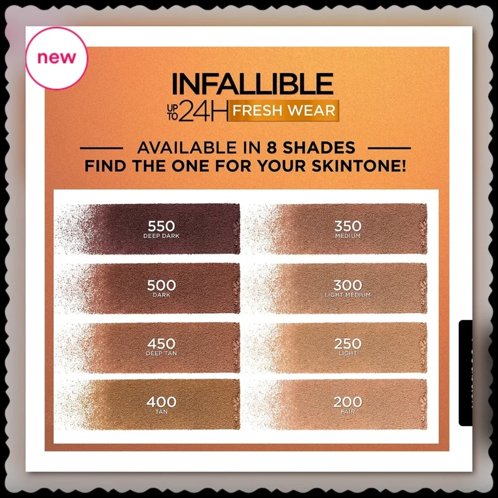 L'Oréal Infallible 24H Fresh Wear  Soft Matte Bronzer 250-LIGHT